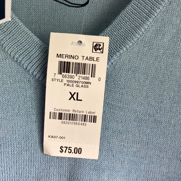 New Club room men’s merino wool blend sweater - Picture 3 of 6